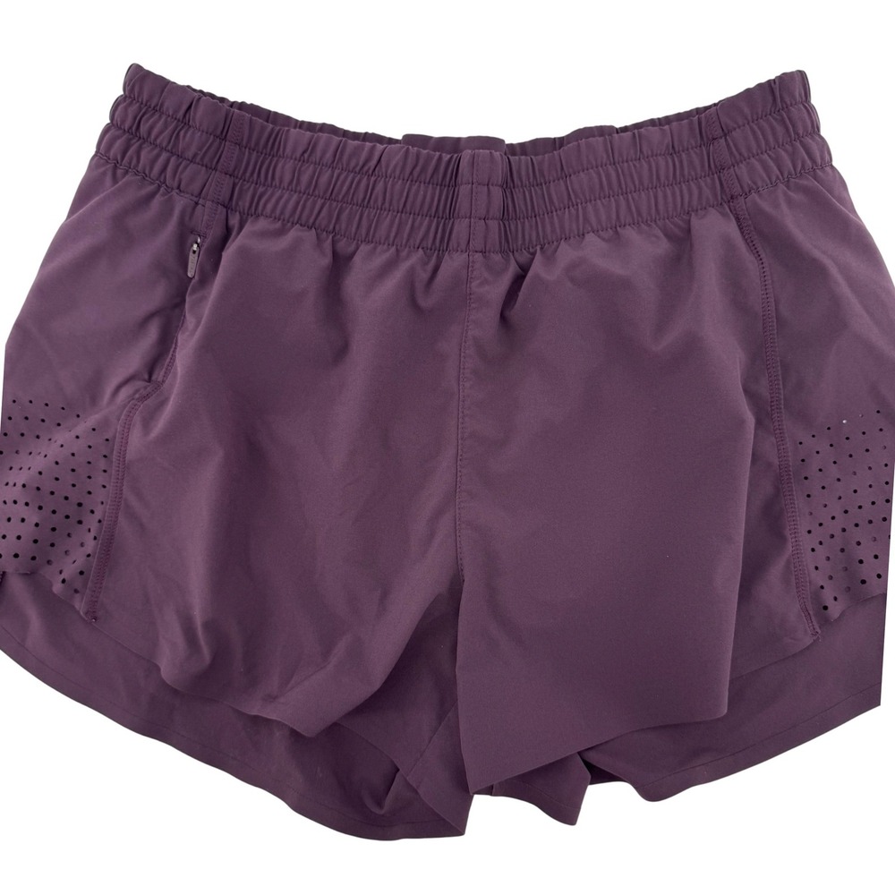 Athleta Hustle 3" Short Women XS Purple Running Athletic Laser Cut Ventilation